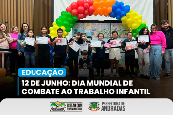 Andradas celebra Dia Mundial de Combate ao Trabalho Infantil 