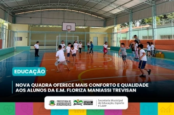 Prefeitura de Andradas entrega nova quadra no bairro do Horto e amplia investimentos em educação e qualidade de vida