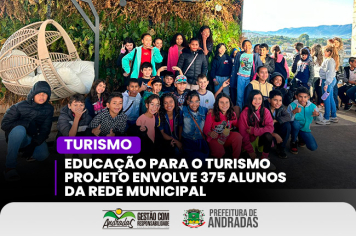 Turismo também se aprende na escola