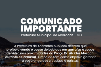 Decreto proíbe venda de bedidas em copos e garrafas de vidro