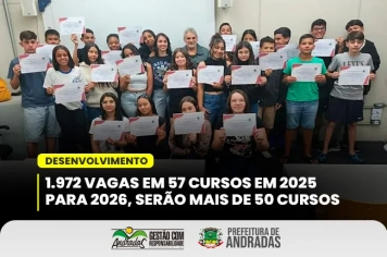 Prefeitura oferta quase 2 mil vagas em cursos gratuitos em 2025