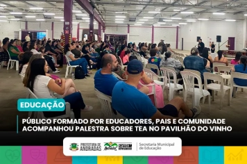 Palestra sobre neurociência educacional reúne cerca de 200 pessoas no Pavilhão do Vinho