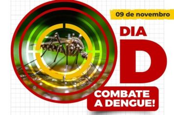 DIA D CONTRA A DENGUE EM ANDRADAS ACONTECE NESTE SÁBADO, 09 DE NOVEMBRO