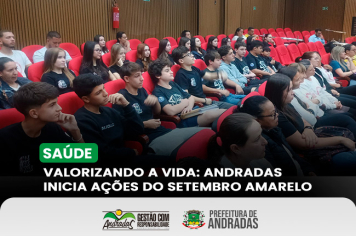 Andradas abre Semana do Setembro Amarelo com evento no Teatro Municipal