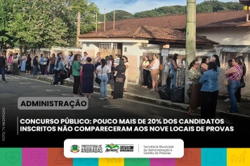 Prefeitura de Andradas divulga gabarito do concurso; recursos vão até dia 25