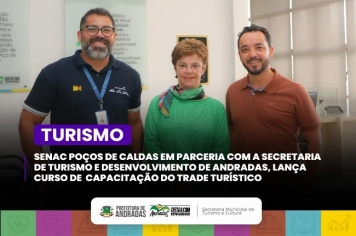 Turismo em alta: curso gratuito capacita jovens e futuros profissionais em Andradas