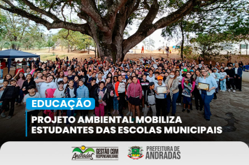 Alunos das escolas municipais participam de projeto ambiental