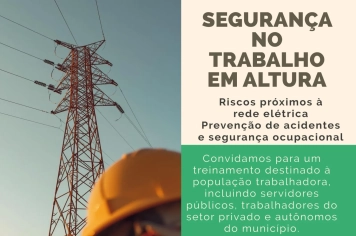 Prefeitura de Andradas e Cemig realizam treinamento sobre segurança no trabalho em altura