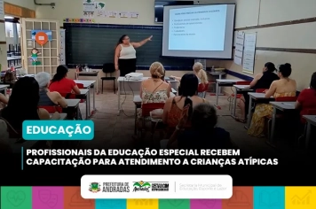 Prefeitura valoriza profissionais que fortalecem a inclusão de crianças atípicas na rede municipal