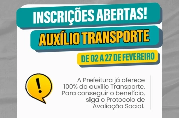 Prefeitura de Andradas abre inscrições para o Auxílio Transporte Intermunicipal 2026