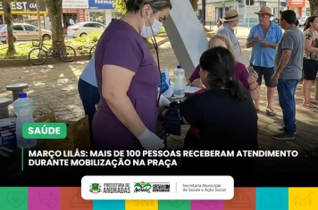 Prefeitura realiza campanha de conscientização sobre o câncer de colo de útero