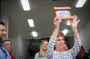 PREFEITA MARGOT PIOLI DÁ AS BOAS-VINDAS À EQUIPE URUGUAIA DO CERRO LARGO