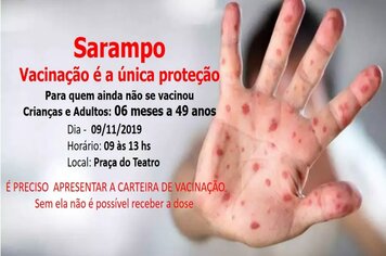 CAMPANHA DE VACINAÇÃO CONTRA O SARAMPO