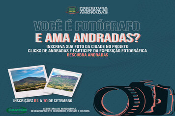 EXPOSIÇÃO DE FOTOS SOBRE ANDRADAS - INSCRIÇÕES