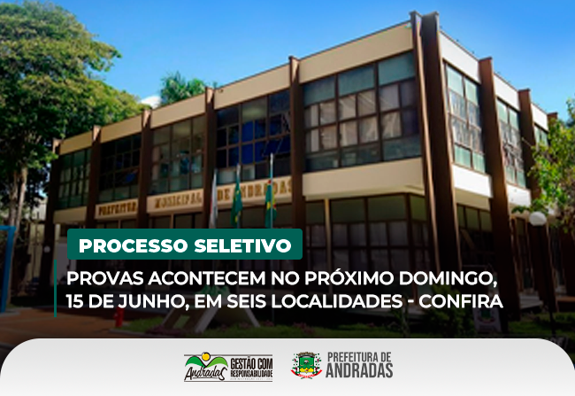 Convocação para as provas do Processo Seletivo