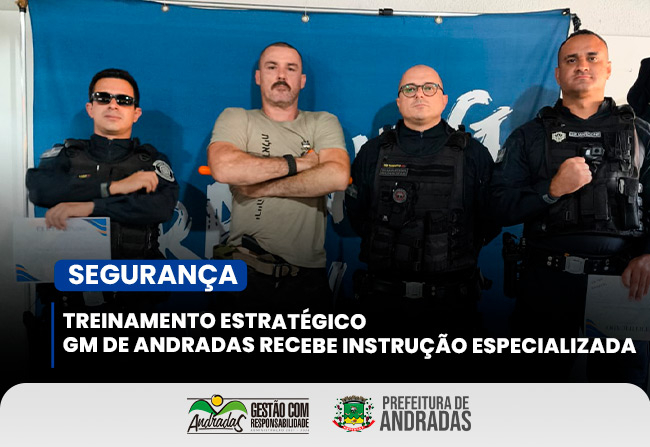 Guardas de Andradas participam de treinamento estratégico