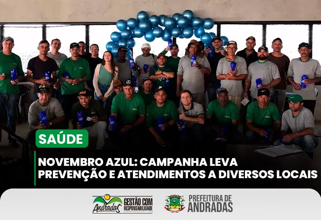 Andradas reforça cuidados com a saúde do homem