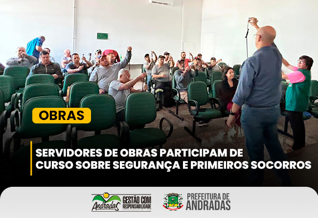 Prefeitura promove capacitação para os servidores da Secretaria de Obras