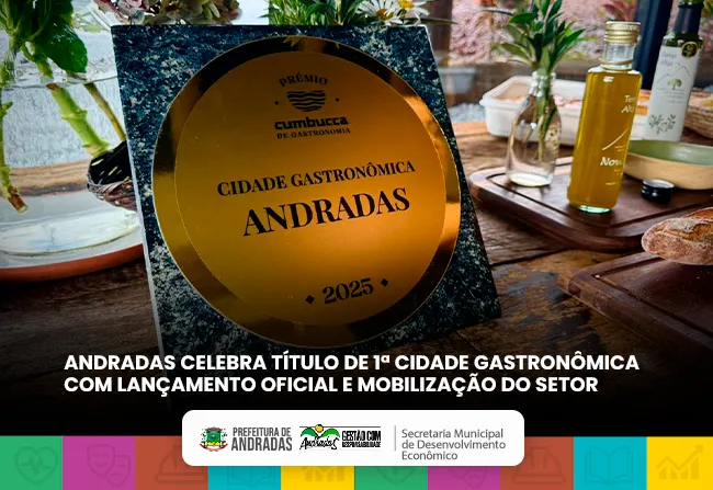 Andradas celebra título de Cidade Gastronômica de Minas Gerais 2026 com lançamento oficial e mobilização do setor