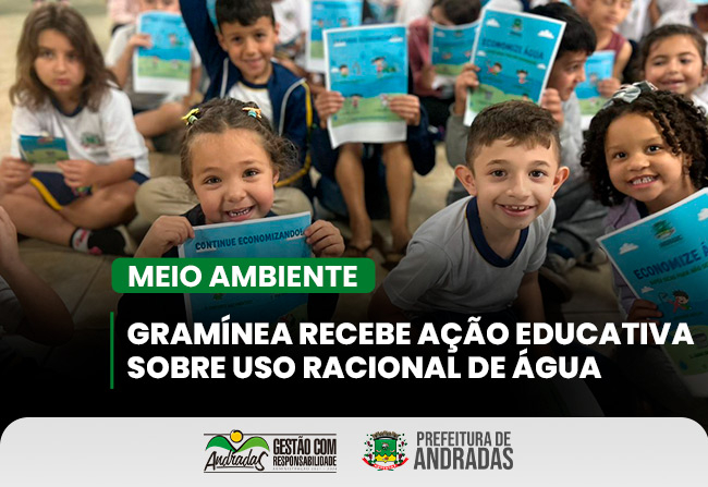 Gramínea recebe ação educativa sobre economia de água