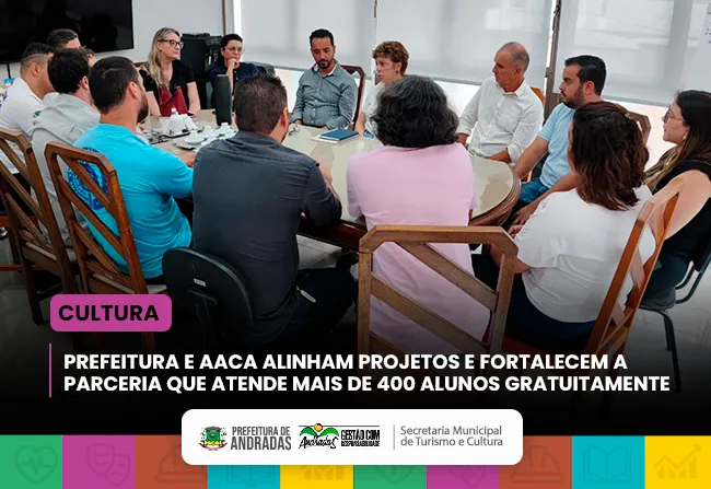 Prefeitura e AACA alinham ações em reunião sobre Cultura
