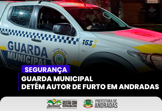 Guarda Municipal recupera bens furtados e prende suspeito em flagrante