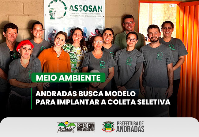 Andradas rumo à coleta seletiva