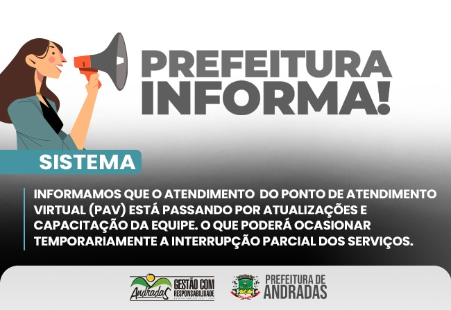 Ponto de Atendimento Virtual passa por atualizações