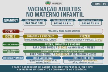 PREFEITURA DE ANDRADAS DÁ CONTINUIIDADE À VACINAÇÃO CONTRA A COVID-19 NA PRÓXIMA SEMANA