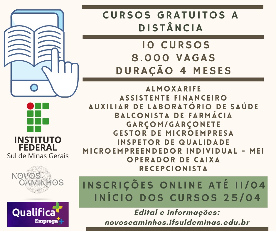 PREFEITURA DE ANDRADAS DISPONIBILIZA CURSOS DE QUALIFICAÇÃO GRATUITOS À POPULAÇÃO